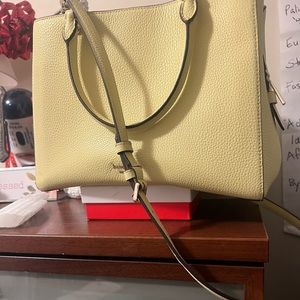 Kate Spade ♠️ Yellow Leather Leila Purse